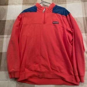 Men’s Size Large Coral/Blue Vineyard Vines Shep Shirt
